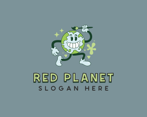 Planet Earth Painter logo design