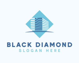 Diamond Hotel Building logo design