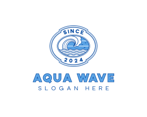 Wave Surfing Resort logo design