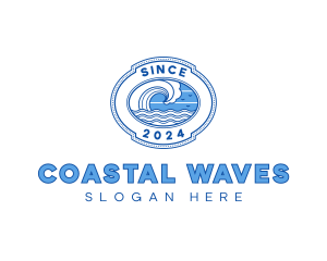 Wave Surfing Resort logo design