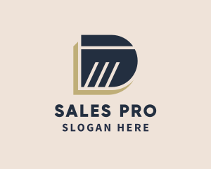 Sales - Business Sales Letter D logo design