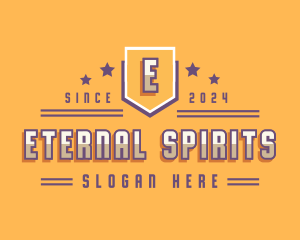 Retro Sports Tournament logo design