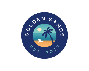 Beach Vacation Resort logo design