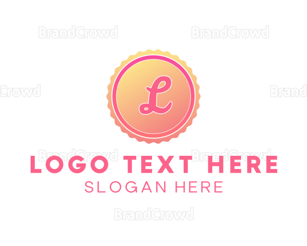 Dainty Gradient Stamp Logo