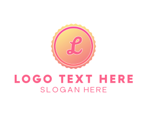 Dainty Gradient Stamp Logo