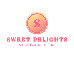 Dainty Gradient Stamp logo design