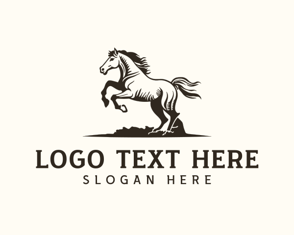 Ranch - Horse Wildlife Ranch logo design