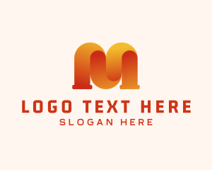 Gradient - 3D Generic Letter M logo design