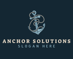 Anchor - Sailor Anchor Rope logo design