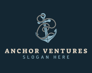 Anchor - Sailor Anchor Rope logo design