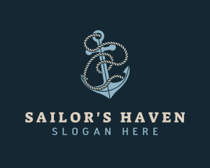 Sailor Anchor Rope logo design