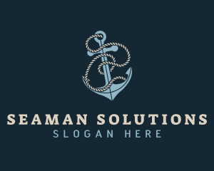 Sailor Anchor Rope logo design