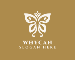 Elegant Butterfly Crown Logo