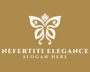 Elegant Butterfly Crown logo design