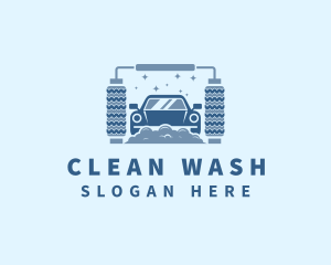 Washing - Bubbles Car Washing logo design