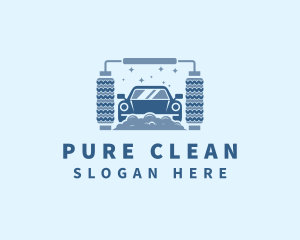 Bubbles Auto Cleaning logo design