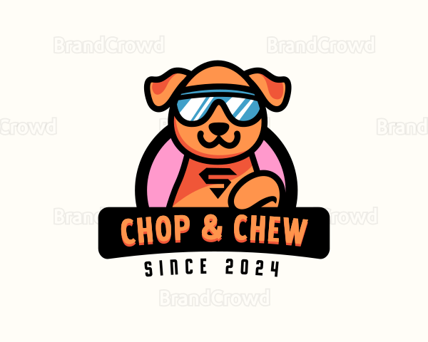 Superhero Pet Dog Logo