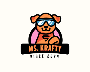 Superhero Pet Dog Logo