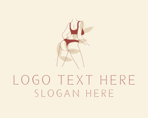 Human - Sexy Bikini Body logo design