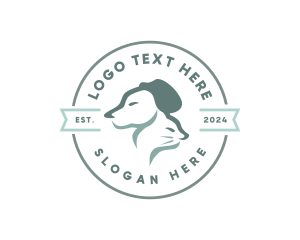 Cat Dog Pet Portrait logo design