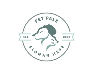 Cat Dog Pet Portrait logo design