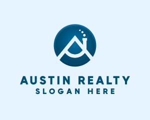 Letter A House Realty logo design