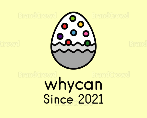 Multicolor Candy Egg Logo