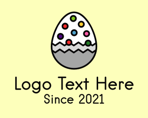 Sugar - Multicolor Candy Egg logo design