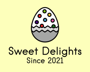 Treats - Multicolor Candy Egg logo design