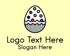 Multicolor Candy Egg Logo