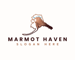 Alaska State Marmot logo design