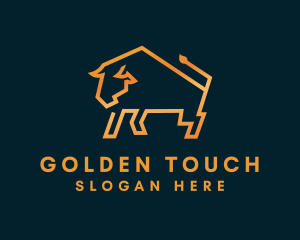 Gold - Gold Luxury Bull logo design