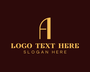 Typography - Luxury Author Publishing Letter A logo design
