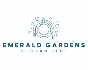 Garden Hose Cleaning Equipment logo design