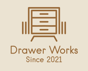 Drawer - Simple Dresser Drawers logo design