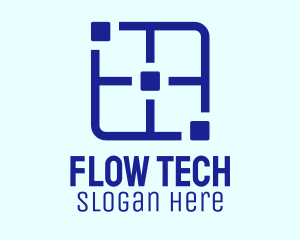 Blue Software Tech  logo design