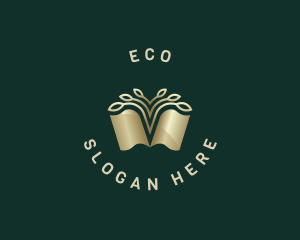 Author - Book Tree Knowledge logo design