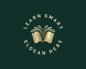 Studying - Book Tree Knowledge logo design