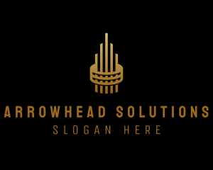 Gold Tower Building logo design