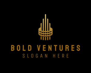 Gold Tower Building logo design