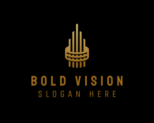 Gold Tower Building logo design