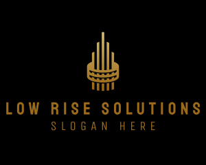 Gold Tower Building logo design