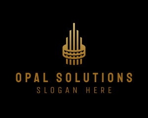 Gold Tower Building logo design