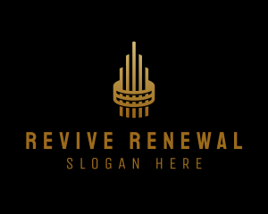 Gold Tower Building logo design