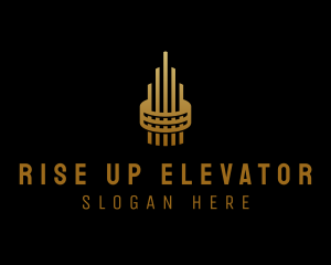 Gold Tower Building logo design