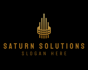 Gold Tower Building logo design