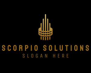 Gold Tower Building logo design