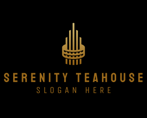 Gold Tower Building logo design