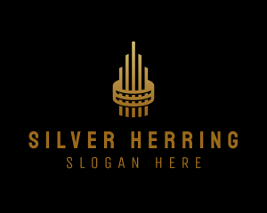 Gold Tower Building logo design