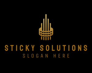 Gold Tower Building logo design